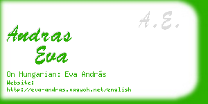 andras eva business card