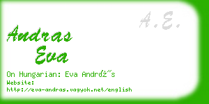 andras eva business card